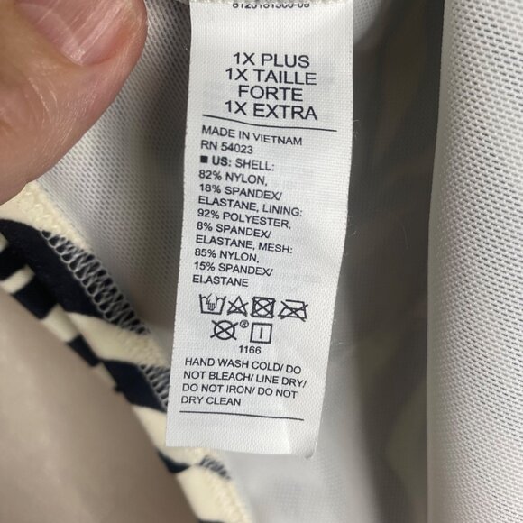 Zebra Print One-Piece Swimsuit Plus Size 1X Underwired Padded Cups Womens Swimwe - Picture 2 of 11